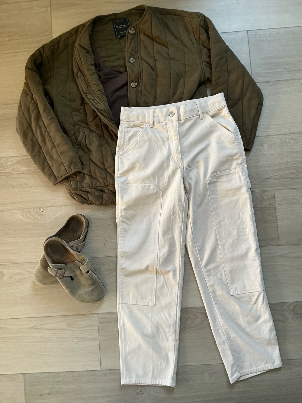 Aritzia Wilfred Free Brennan Pant in Cream/Off-White Size 2
